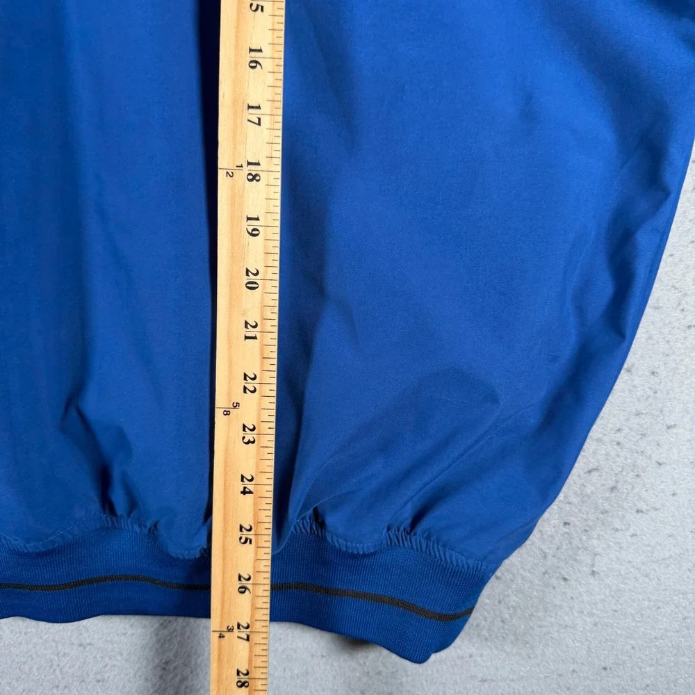 Vintage Nike Golf Mens Blue V-Neck Windbreaker‎ Pullover Jacket Large Y2K Sport